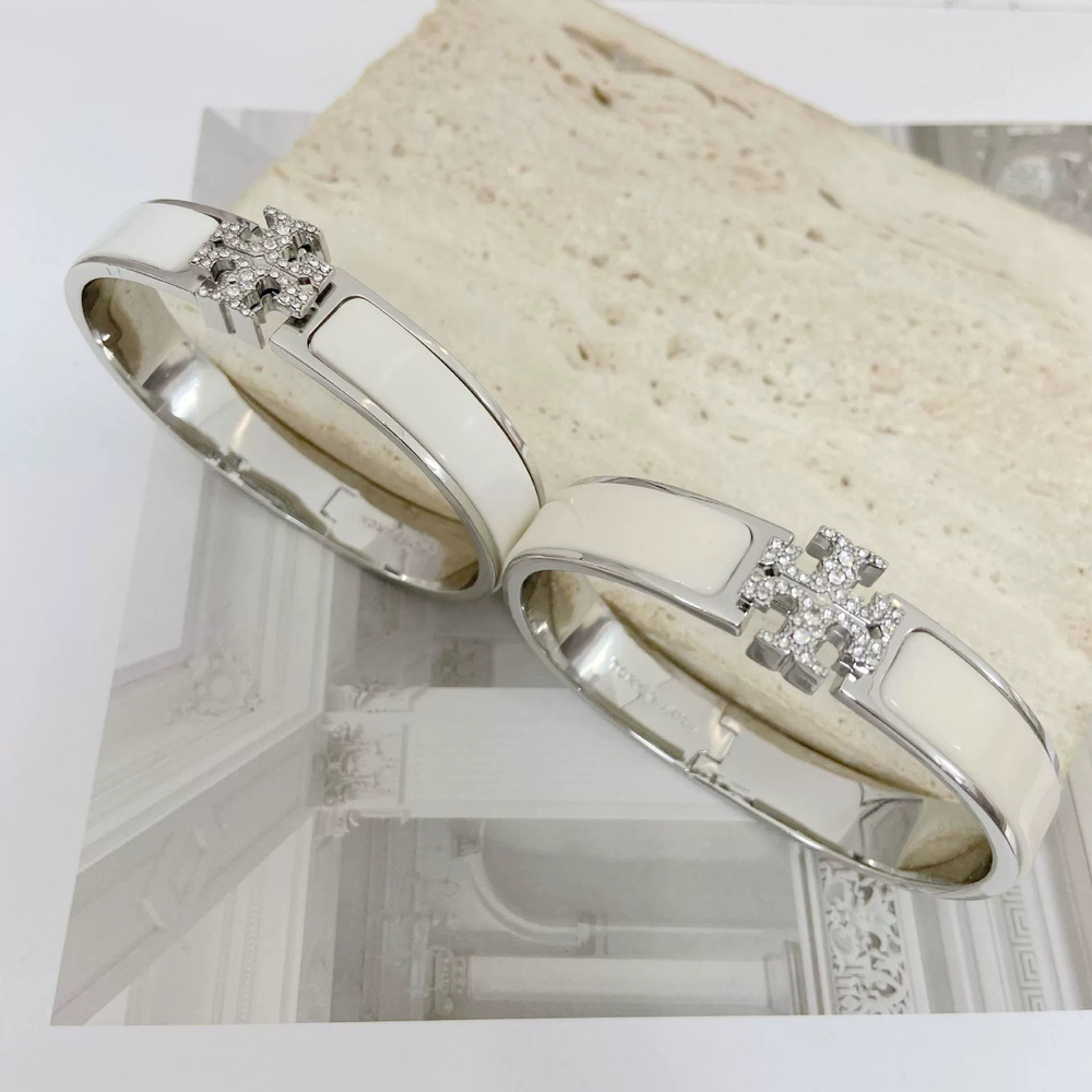Tory Burch Crystal Letter Bracelet